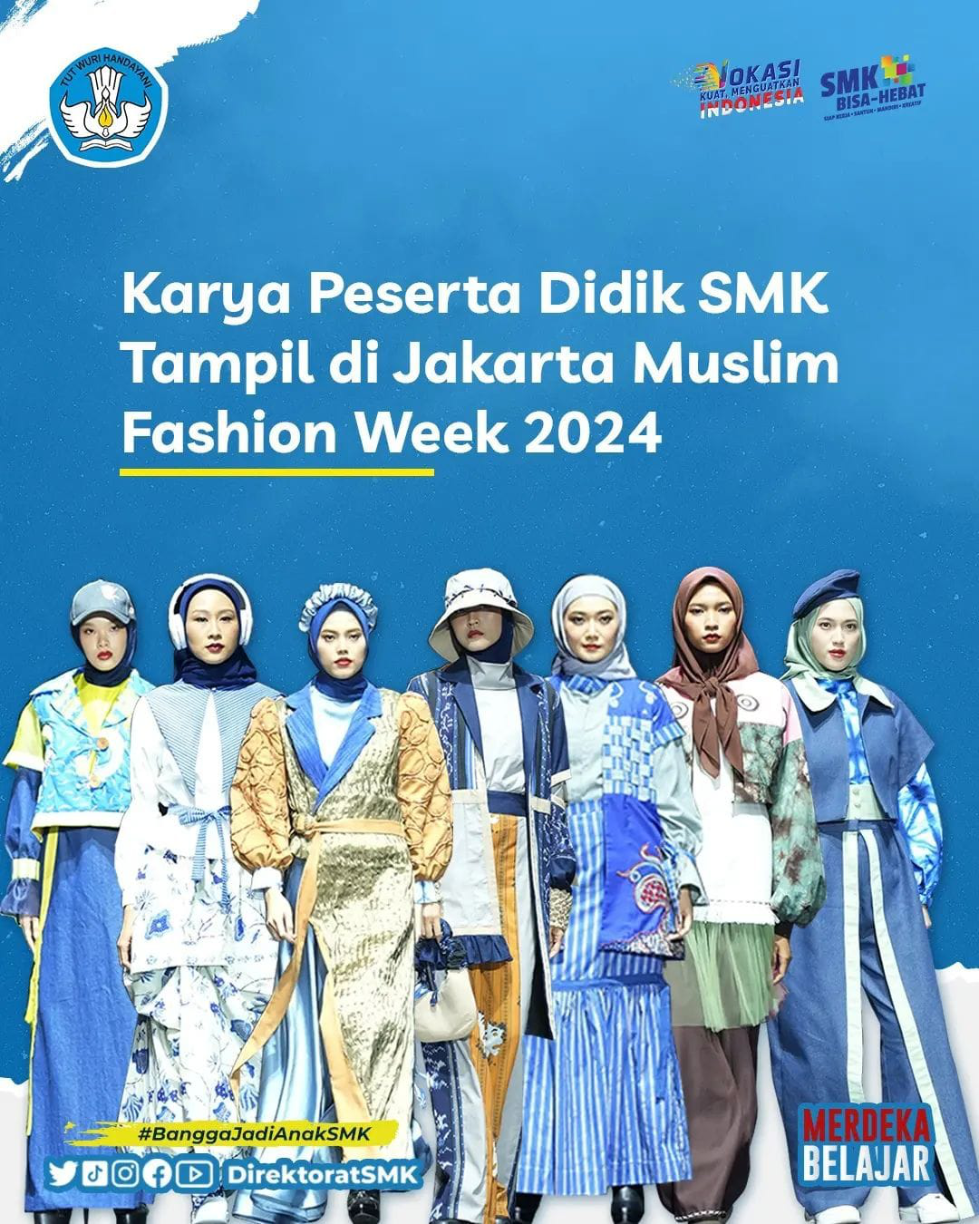 Karya Peserta Didik SMK Tampil di Jakarta Muslim Fashion Week 2024